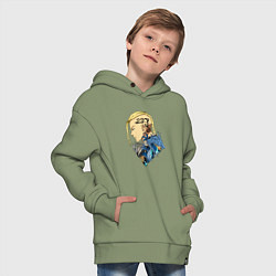 Толстовка оверсайз детская ДРАКЕН ТОКИЙСКИЕ МСТИТЕЛИ ТОСВА, цвет: авокадо — фото 2