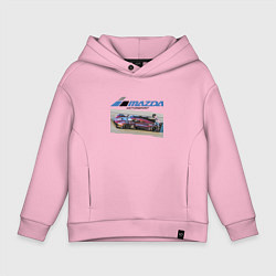 Толстовка оверсайз детская Mazda Motorsport Racing team!, цвет: светло-розовый