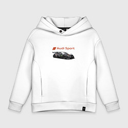 Толстовка оверсайз детская Audi sport Power, цвет: белый
