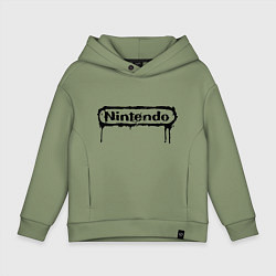 Толстовка оверсайз детская Nintendo streaks, цвет: авокадо