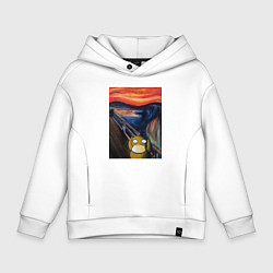 Толстовка оверсайз детская ПСАЙДАК КРИК, цвет: белый