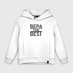 Толстовка оверсайз детская ВЕРА THE BEST, цвет: белый