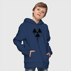 Толстовка оверсайз детская Атомный символ, цвет: тёмно-синий — фото 2