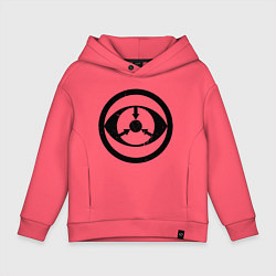 Толстовка оверсайз детская Эта-10, цвет: коралловый