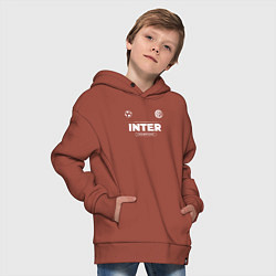 Толстовка оверсайз детская Inter Форма Чемпионов, цвет: кирпичный — фото 2