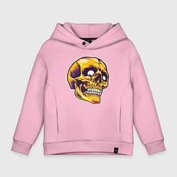 Толстовка оверсайз детская Dead Skull, цвет: светло-розовый