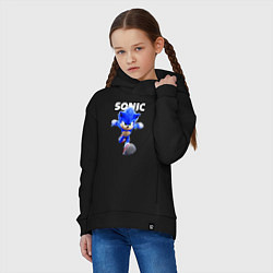 Толстовка оверсайз детская Sonic the Hedgehog 2022, цвет: черный — фото 2