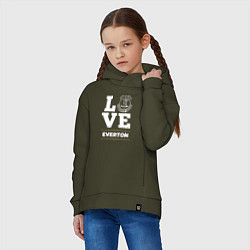 Толстовка оверсайз детская Everton Love Classic, цвет: хаки — фото 2