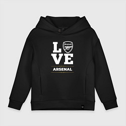 Толстовка оверсайз детская Arsenal Love Classic, цвет: черный