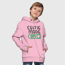 Толстовка оверсайз детская Celtic Mode On, цвет: светло-розовый — фото 2