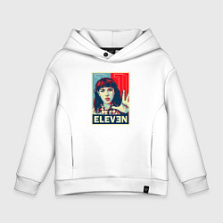 Толстовка оверсайз детская Stranger Things Eleven, цвет: белый