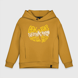 Толстовка оверсайз детская CREAM Wu-Tang, цвет: горчичный