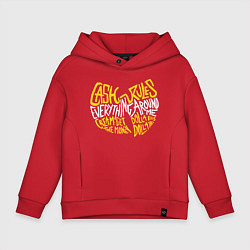 Толстовка оверсайз детская CREAM Wu-Tang, цвет: красный