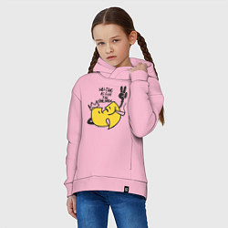 Толстовка оверсайз детская Wu-Tang Is For The Children, цвет: светло-розовый — фото 2