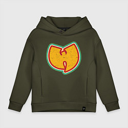 Толстовка оверсайз детская Wu-Tang Colors, цвет: хаки