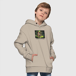 Толстовка оверсайз детская Вуэло Элуко и Ирумюи, цвет: миндальный — фото 2