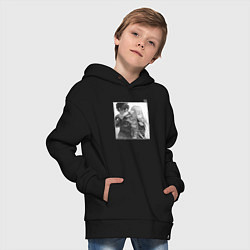 Толстовка оверсайз детская Владилена и Синъэй - 86, цвет: черный — фото 2