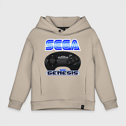 Толстовка оверсайз детская Sega genesis joystick, цвет: миндальный