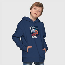 Толстовка оверсайз детская Rawr boo, цвет: тёмно-синий — фото 2