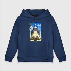 Детское худи оверсайз Тоторо на дереве