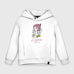 Толстовка оверсайз детская Eugenia - pulp fiction, цвет: белый