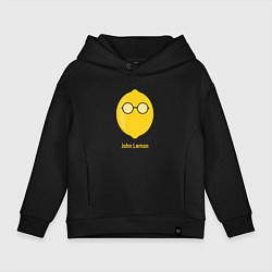 Толстовка оверсайз детская John Lemon, цвет: черный