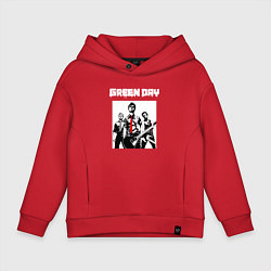 Толстовка оверсайз детская Greed Day rock, цвет: красный