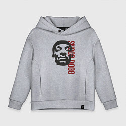 Толстовка оверсайз детская Репер Snoop Dogg, цвет: меланж