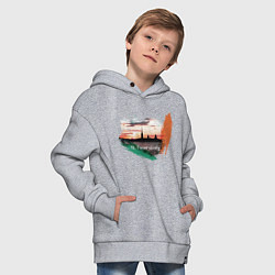 Толстовка оверсайз детская Питер Петропаловка, цвет: меланж — фото 2