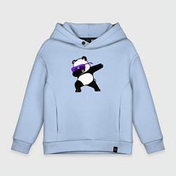 Толстовка оверсайз детская Dab panda, цвет: мягкое небо