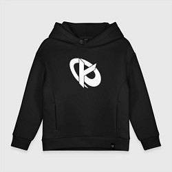 Толстовка оверсайз детская Karmine Corp, цвет: черный