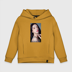 Толстовка оверсайз детская Kim Jisoo, цвет: горчичный