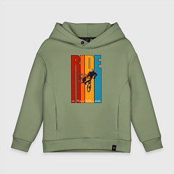 Толстовка оверсайз детская MTB - ride, цвет: авокадо