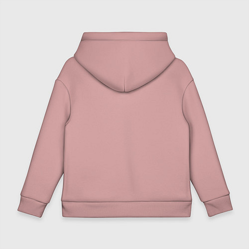 Детское худи оверсайз I am kenough barbie / Пыльно-розовый – фото 2