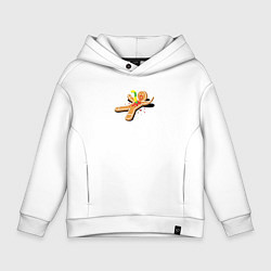 Толстовка оверсайз детская Чужой из пряни, цвет: белый