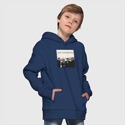 Толстовка оверсайз детская Тру фанат Joy Division, цвет: тёмно-синий — фото 2