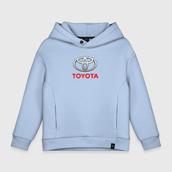 Толстовка оверсайз детская Toyota sport auto brend, цвет: мягкое небо
