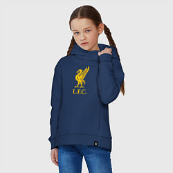 Толстовка оверсайз детская Liverpool sport fc, цвет: тёмно-синий — фото 2