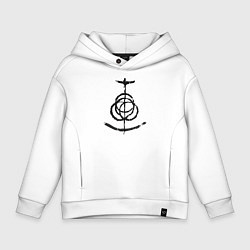 Толстовка оверсайз детская Символ Elden Ring, цвет: белый