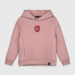 Толстовка оверсайз детская Arsenal fc sport club, цвет: пыльно-розовый
