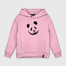 Толстовка оверсайз детская Голова милой панды, цвет: светло-розовый