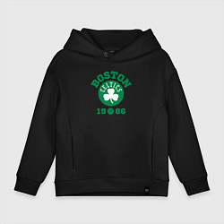 Толстовка оверсайз детская Boston Celtics 1986, цвет: черный