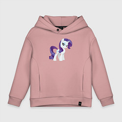 Толстовка оверсайз детская Рарити из My Little Pony в кино, цвет: пыльно-розовый