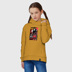 Толстовка оверсайз детская Пацаны не извиняются bad chyshpan, цвет: горчичный — фото 2