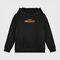 Толстовка оверсайз детская Command & Conquer: Red Alert logo, цвет: черный