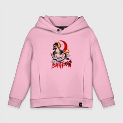 Толстовка оверсайз детская Банкай Ичиго, цвет: светло-розовый