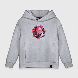 Толстовка оверсайз детская Power - охотница на демонов, цвет: меланж