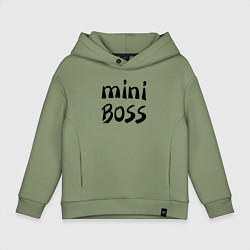 Толстовка оверсайз детская Mini boss, цвет: авокадо