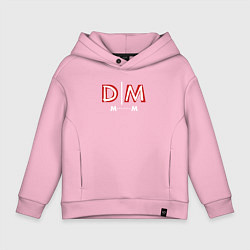 Толстовка оверсайз детская Depeche Mode - Memento Mori logo new, цвет: светло-розовый