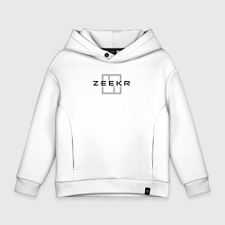 Толстовка оверсайз детская Zeecr - auto, цвет: белый